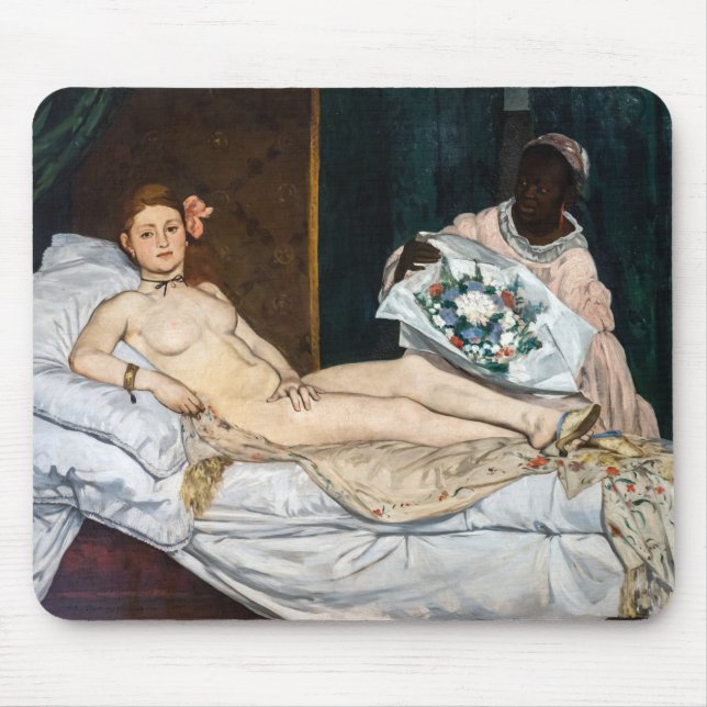 Edouard Manet - Olympia Mouse Mat (Front)