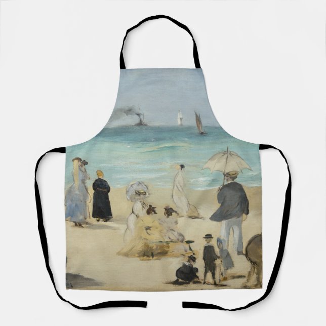 Edouard Manet - On the Beach, Boulogne-sur-Mer Apron (Front)