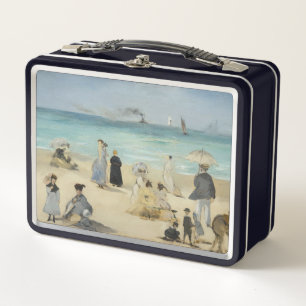 Edouard Manet - On the Beach, Boulogne-sur-Mer Metal Lunch Box