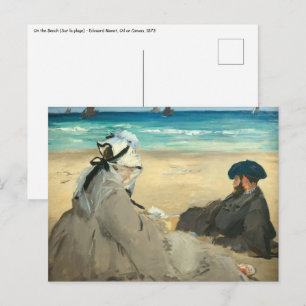 Edouard Manet - On the Beach Postcard