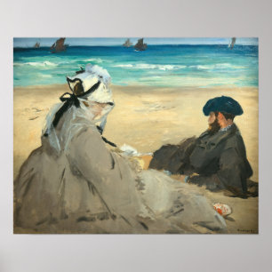 Edouard Manet - On the Beach Poster
