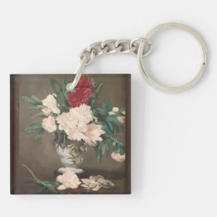 Édouard Manet Peonies in a Vase Acrylic Keychain