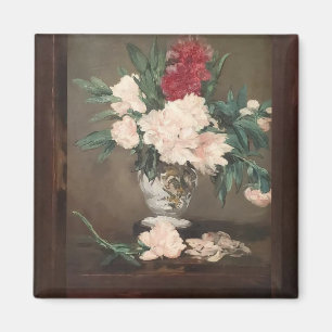 Édouard Manet Peonies in a Vase souvenir magnet
