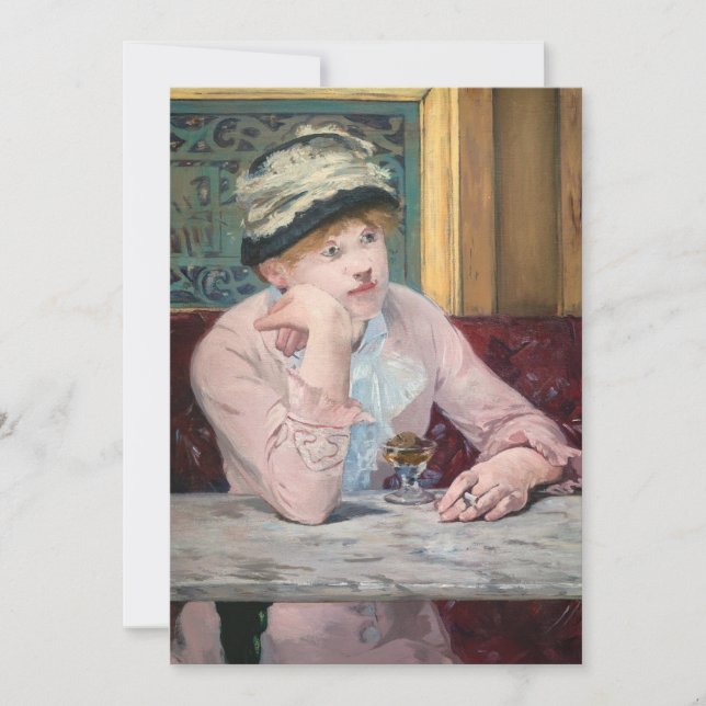 Edouard Manet - Plum Brandy Invitation (Front)