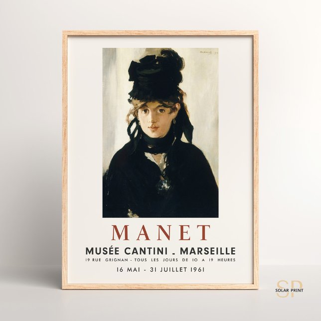 Édouard Manet Portrait Berthe Morisot Art Print  (Creator Uploaded)