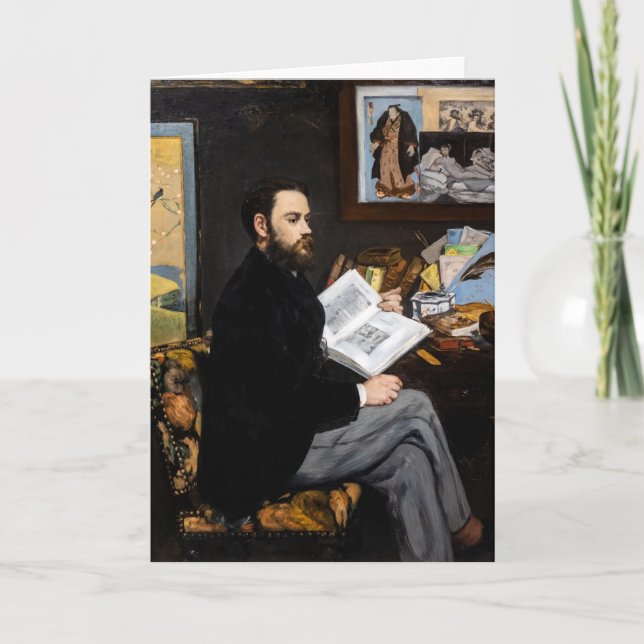 Edouard Manet - Portrait of Emile Zola Card (Front)