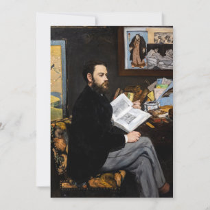 Edouard Manet - Portrait of Emile Zola Invitation