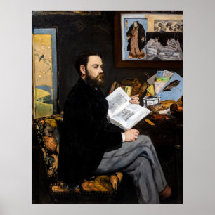 Edouard Manet - Portrait of Emile Zola Poster