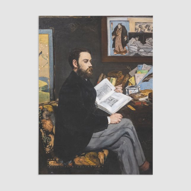 Edouard Manet - Portrait of Emile Zola Tissue Paper (Creator Uploaded)