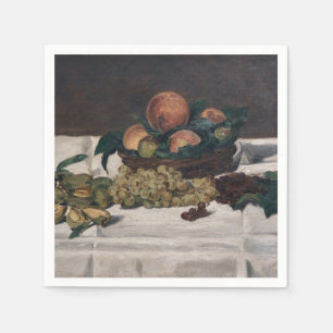 Edouard Manet - Still Life, Fruits on a Table Napkin