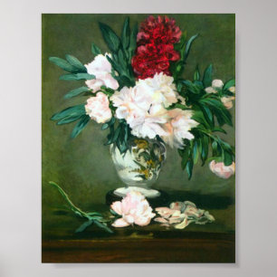 Edouard Manet - Still Life Vase with Peonies Poster