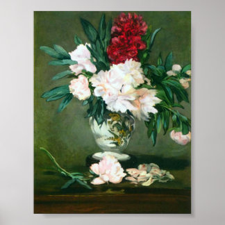 Edouard Manet - Still Life Vase with Peonies Poster