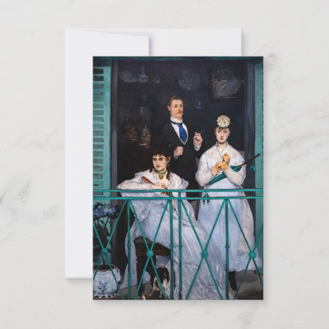 Edouard Manet - The Balcony / Le Balcon Thank You Card (Front)