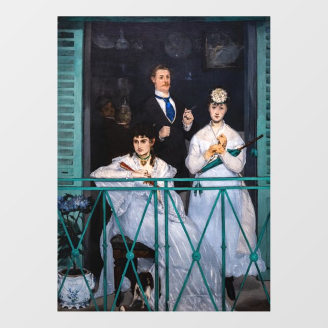 Edouard Manet - The Balcony / Le Balcon Window Cling (Sheet)