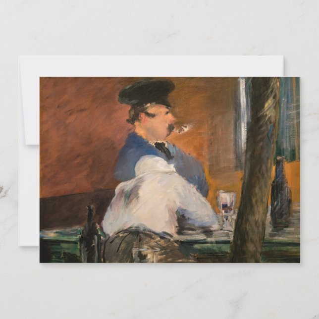 Edouard Manet - The Bar, Le Bouchon Invitation (Front)