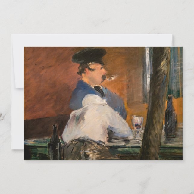 Edouard Manet - The Bar, Le Bouchon Thank You Card (Front)