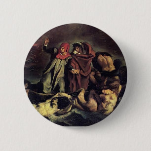 Edouard Manet- The barque of Dante 6 Cm Round Badge