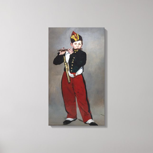 Edouard Manet - The Fifer / Young Flautist Canvas Print (Front)