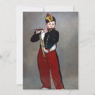 Edouard Manet - The Fifer / Young Flautist Invitation