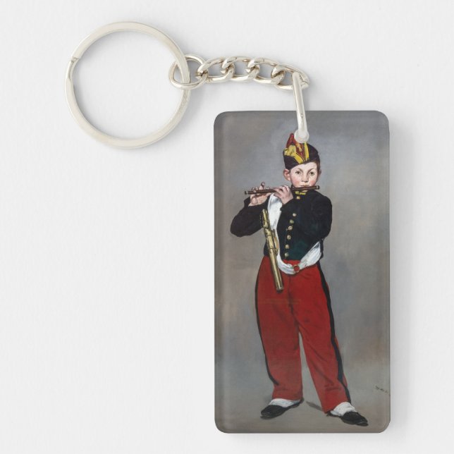 Edouard Manet - The Fifer / Young Flautist Key Ring (Front)