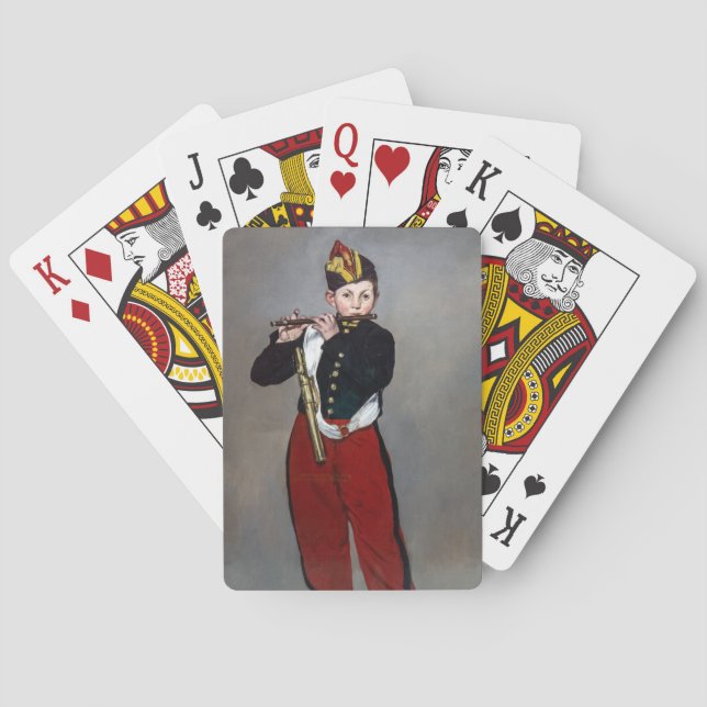 Edouard Manet - The Fifer / Young Flautist Playing Cards (Back)