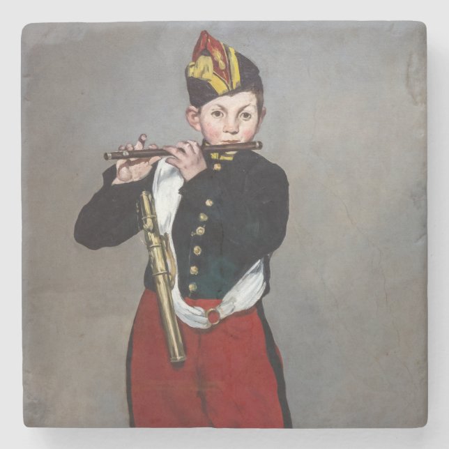 Edouard Manet - The Fifer / Young Flautist Stone Coaster (Front)