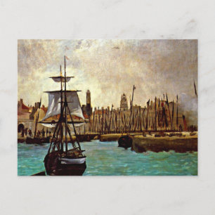 Edouard Manet - The Port of Bordeaux Postcard