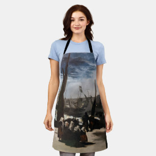 Edouard Manet - The Port of Boulogne by Moonlight Apron