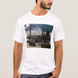 Edouard Manet - The Port of Boulogne by Moonlight T-Shirt