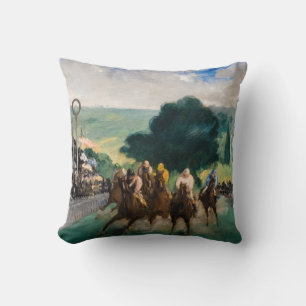 Edouard Manet - The Races at Longchamp Cushion
