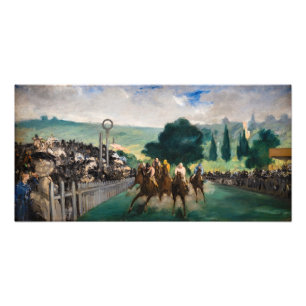 Edouard Manet - The Races at Longchamp Photo Print