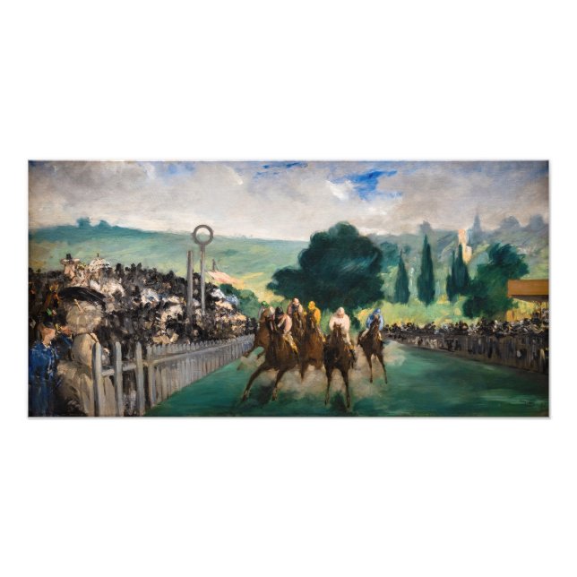 Edouard Manet - The Races at Longchamp Photo Print (Front)