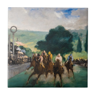 Edouard Manet - The Races at Longchamp Tile