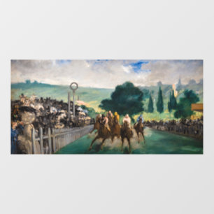 Edouard Manet - The Races at Longchamp Window Cling