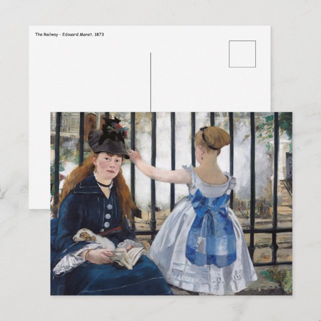 Edouard Manet - The Railway Postcard (Front/Back)