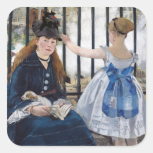 Edouard Manet - The Railway Square Sticker