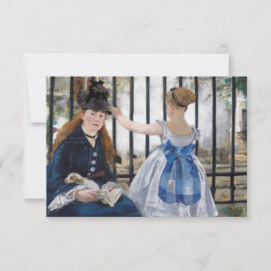 Edouard Manet - The Railway Thank You Card