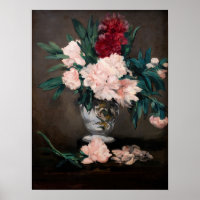 Edouard Manet - Vase of Peonies on Small Pedestal