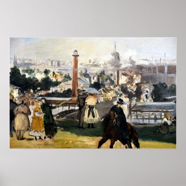 Édouard Manet View of the 1867 Exposition Poster (Front)