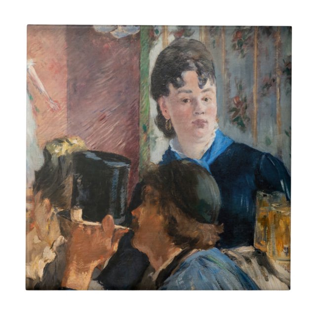 Edouard Manet - Waitress Serving Beer Tile (Front)
