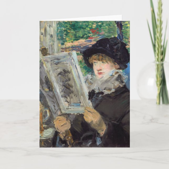 Edouard Manet - Woman Reading Card (Front)