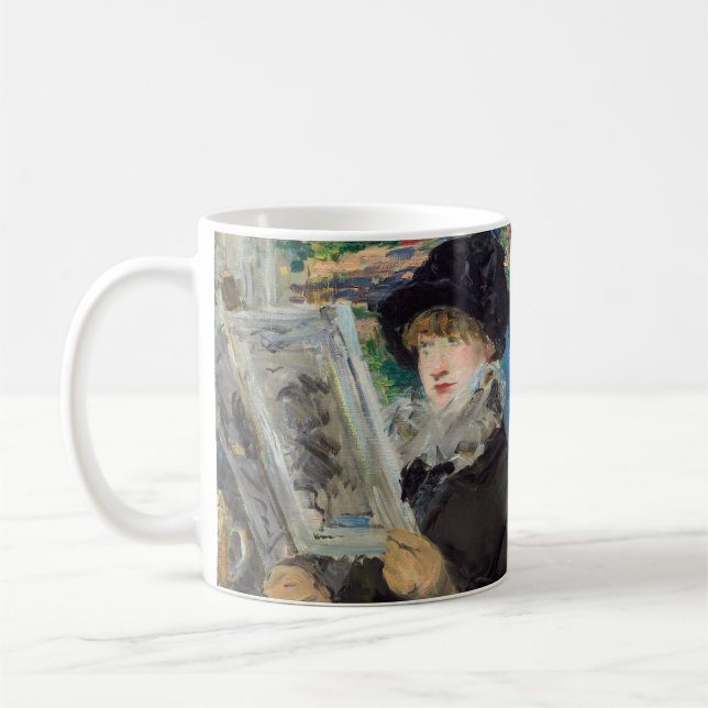 Edouard Manet - Woman Reading Coffee Mug (Left)