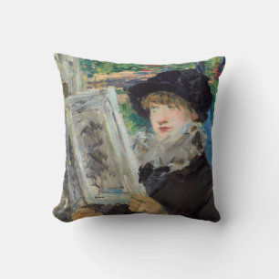Edouard Manet - Woman Reading Cushion