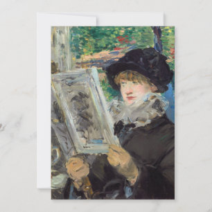 Edouard Manet - Woman Reading Thank You Card