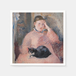 Edouard Manet - Woman with a Cat Napkin