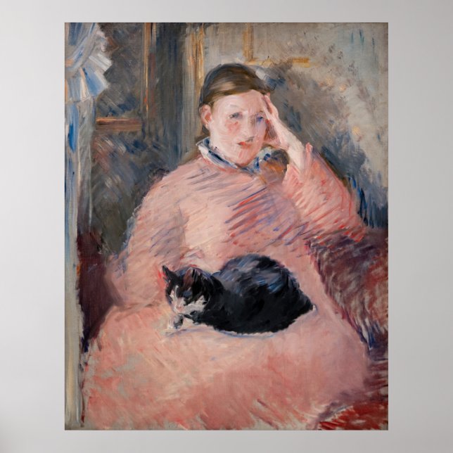 Edouard Manet - Woman with a Cat Poster (Front)
