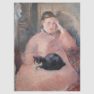 Edouard Manet - Woman with a Cat Tissue Paper