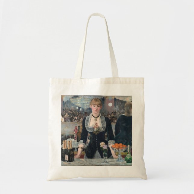Edouard Manet's A Bar at the Folies-Bergère Tote Bag (Front)