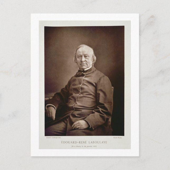 Edouard-Rene Laboulaye (1811-83), from 'Galerie Co Postcard (Front)