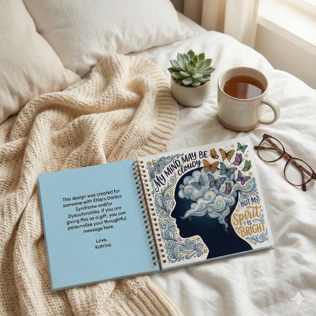 EDS and Dysautonomia Personalized Spiral Notebook (Empower someone special with EDS/POTS with this personalized notebook! )